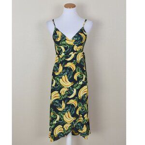 Show Me Your Mumu Meghan Wrap Banana Print Dress - S